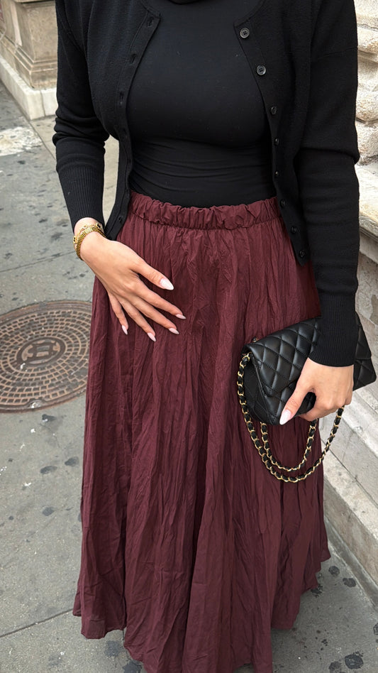 Maroon Skirt