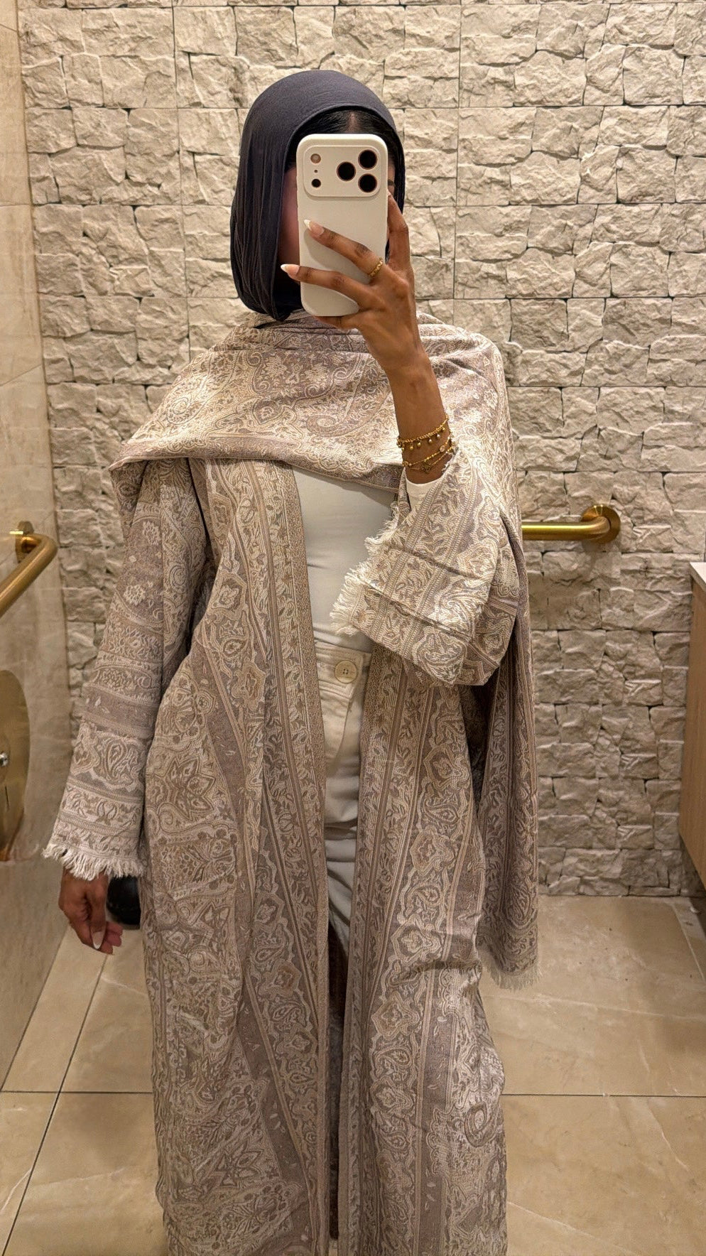 Pashmina Abaya WITHOUT Stone