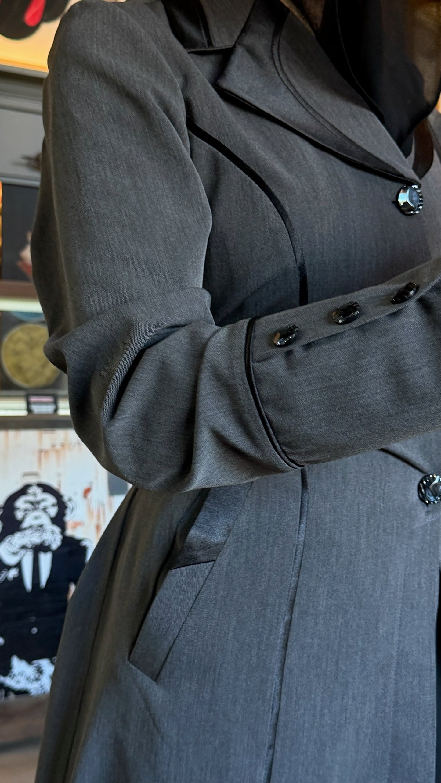 Amirah (أميرة) Gray Coat Abaya