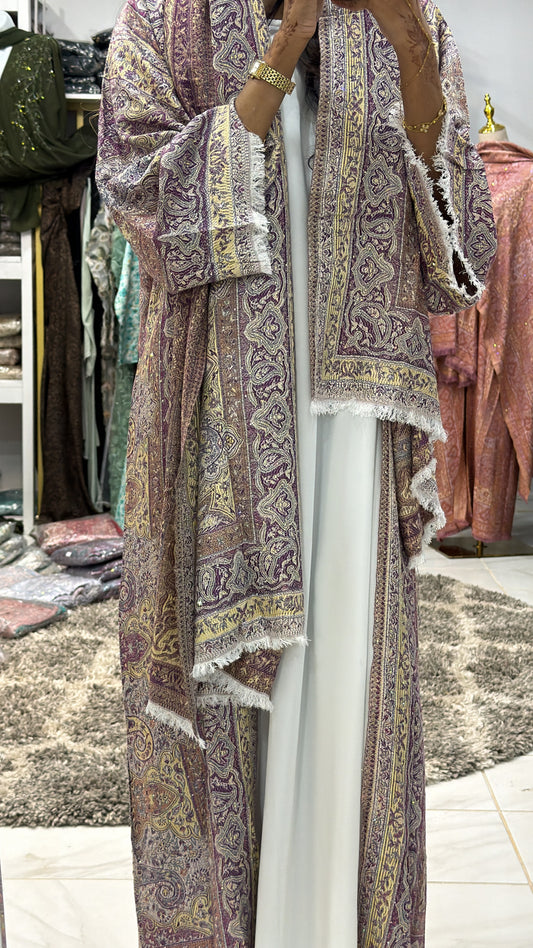 Pashmina Abaya with Stone