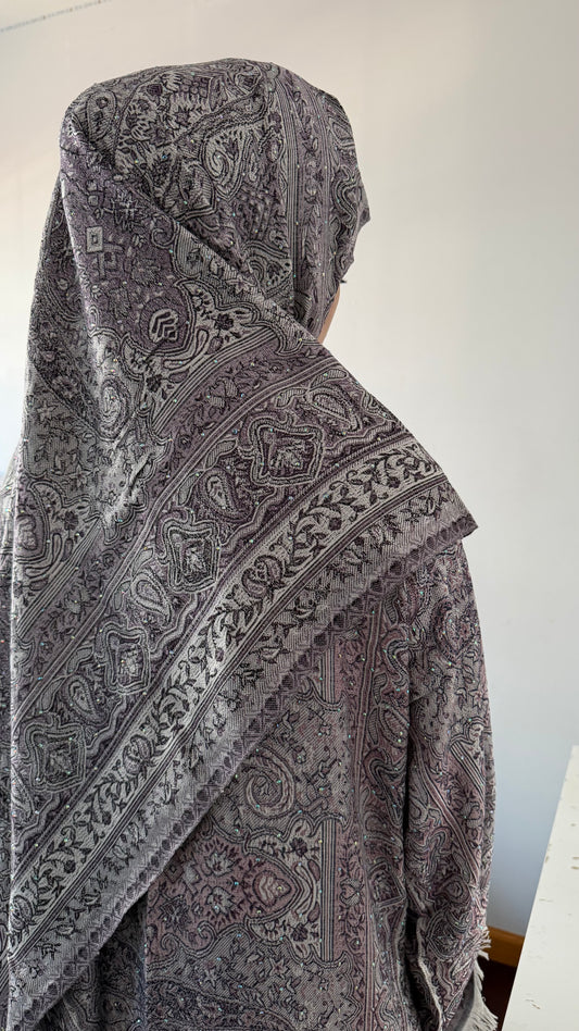 Pashmina Abaya with Stone