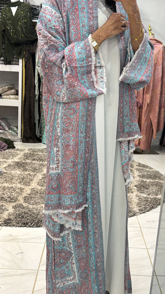 Pashmina Abaya with Stone
