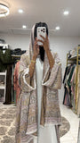 Pashmina Abaya with Stone