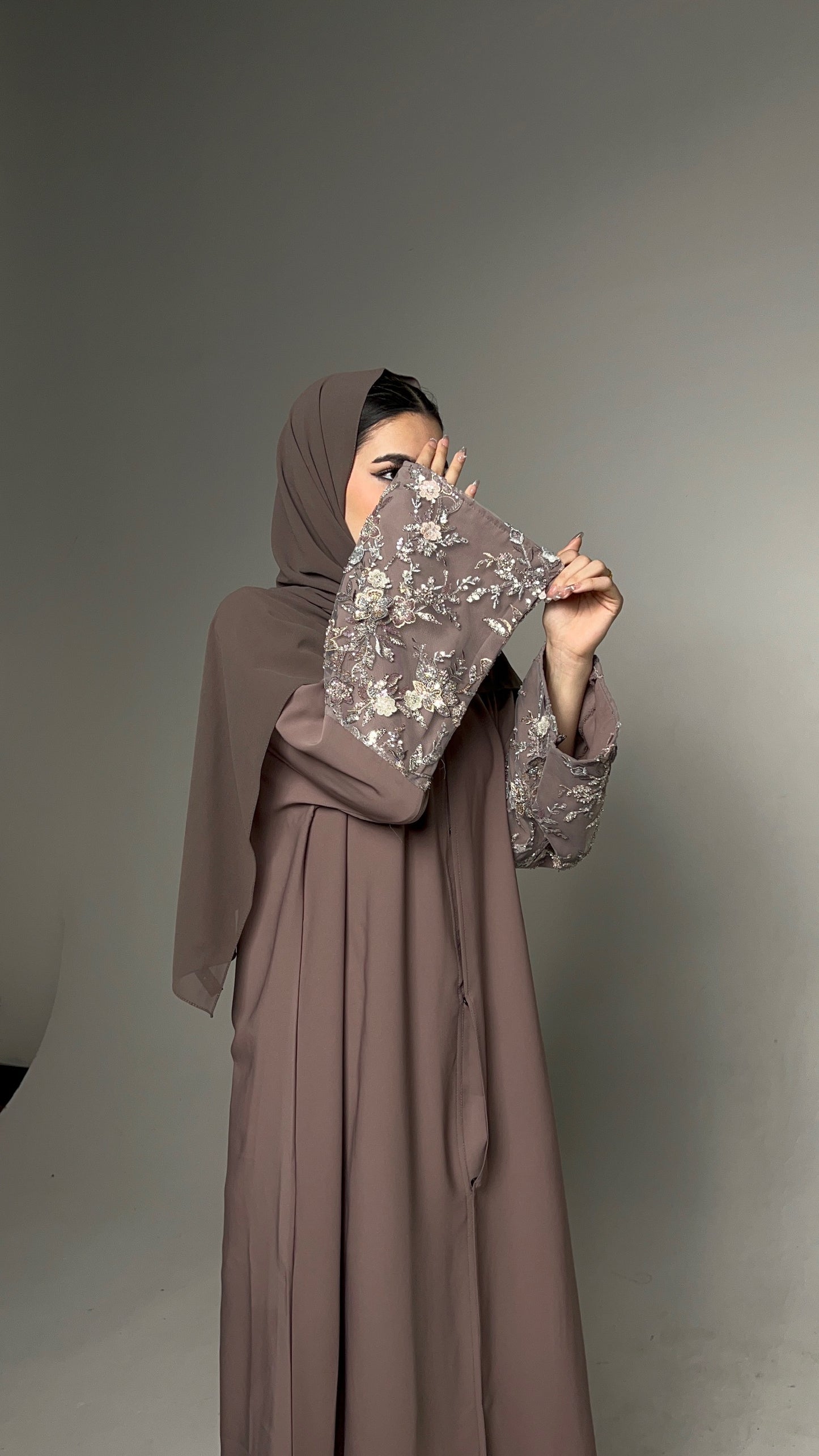 Tabarek Abaya (Mauve)