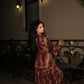 Elara Dress - Plum Marble