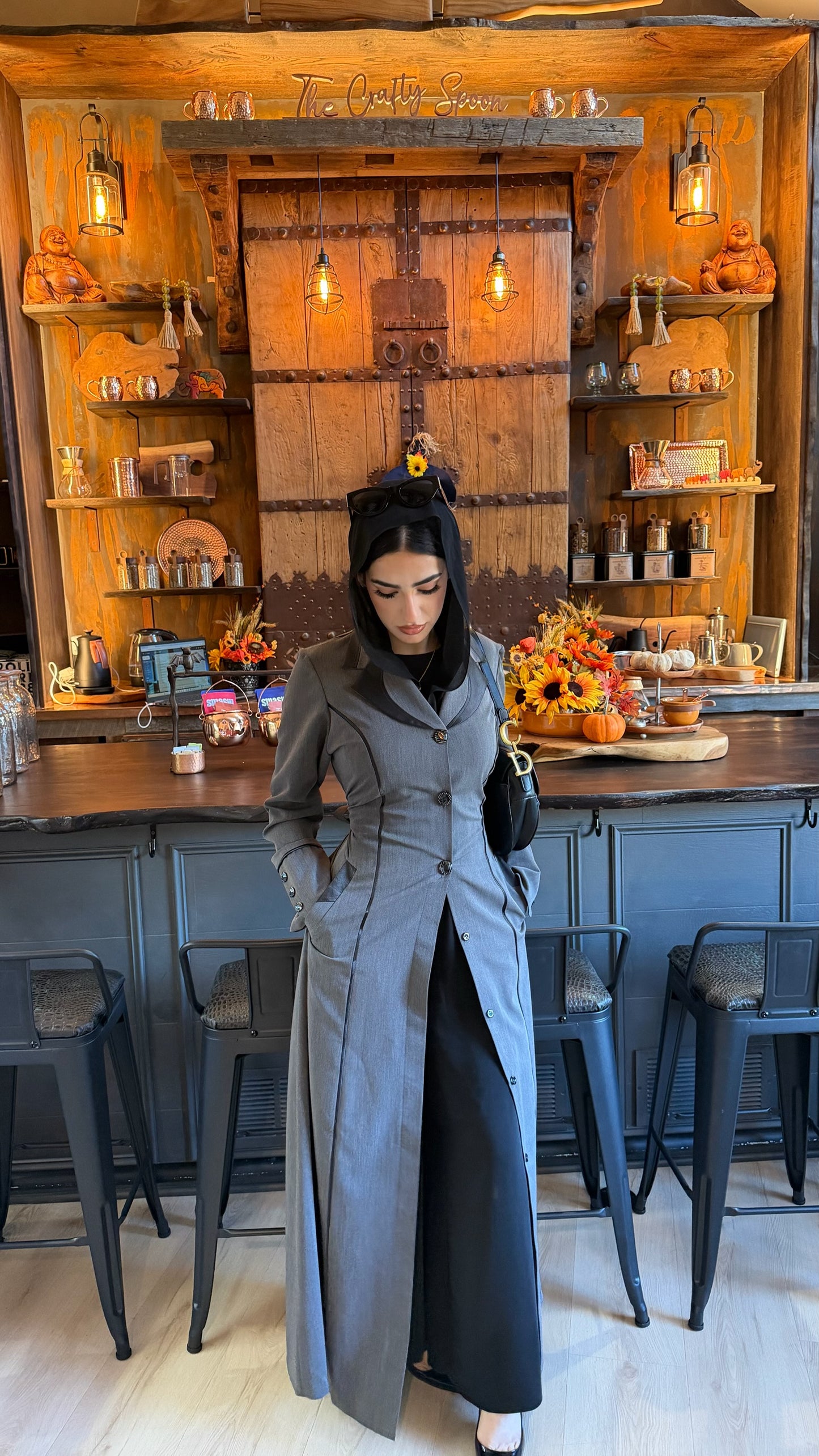 Amirah (أميرة) Gray Coat Abaya