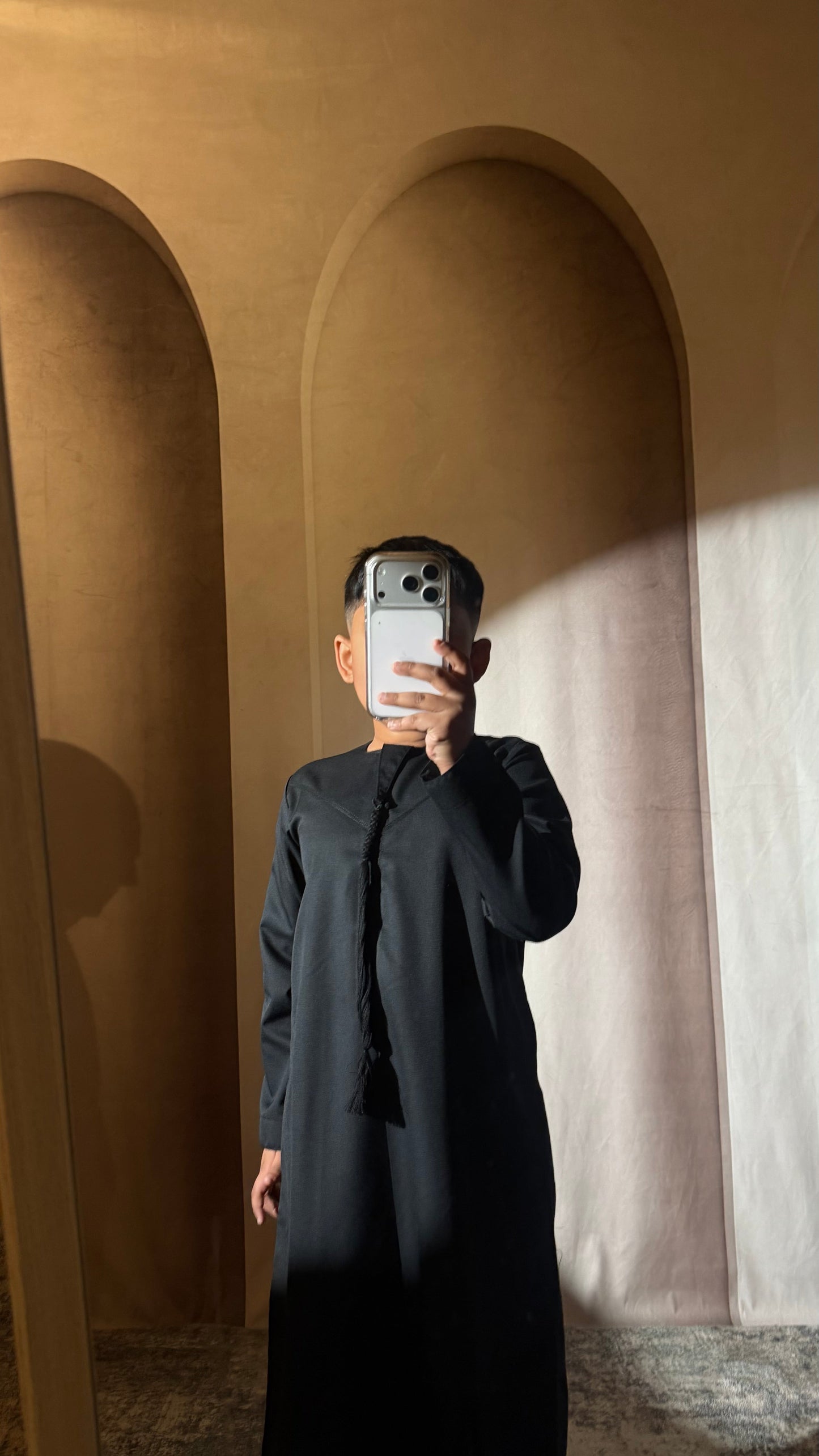 Toddler Black Emirati Thobe