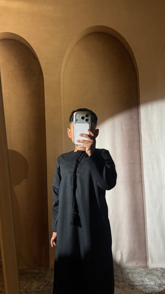 Toddler Black Emirati Thobe