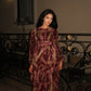 Elara Dress - Plum Marble