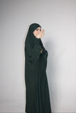 One Piece Jilbab in Green