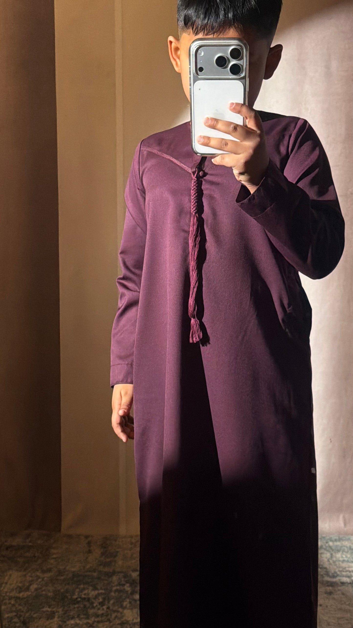 Toddler Magenta Emirati Thobe