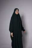 One Piece Jilbab in Green