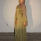 Amelia Satin Dress – Lime Green