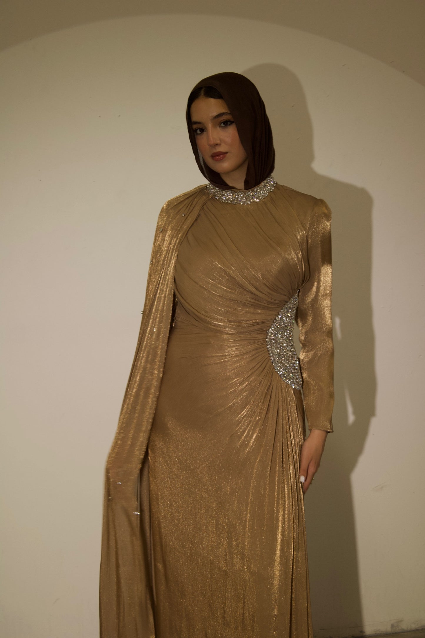 Celestine Dress – Gold
