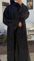 Black butterfly abaya