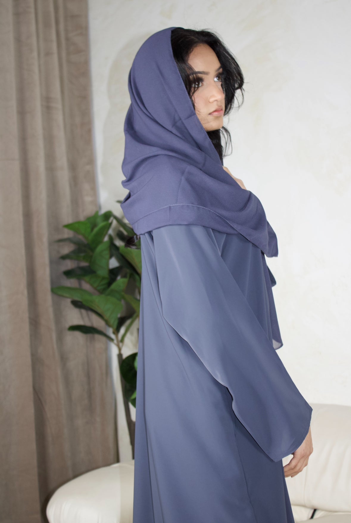 Jahara Abaya in Indigo