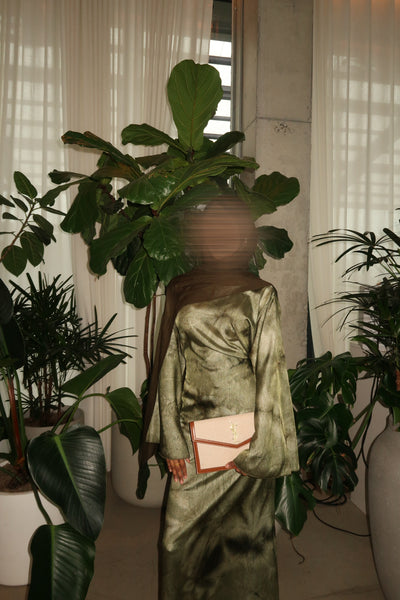 Tie dye olive green