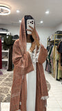 Pashmina Abaya with Stone