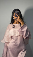 Pink Cape Abaya
