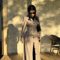 Amirah (أميرة) Light Gray Coat Abaya