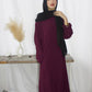 Slip dress in plum