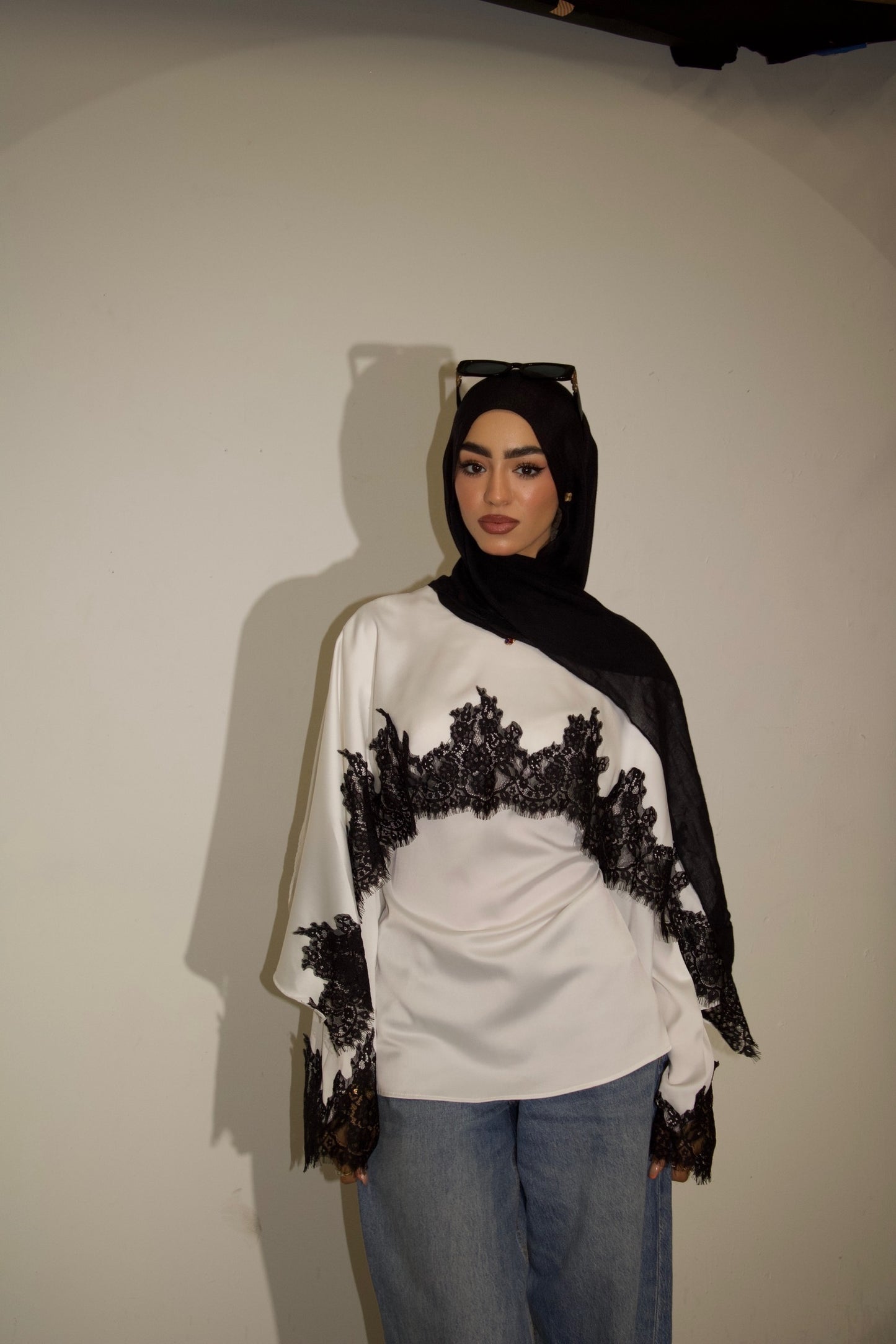 Seraphina Lace Top - White