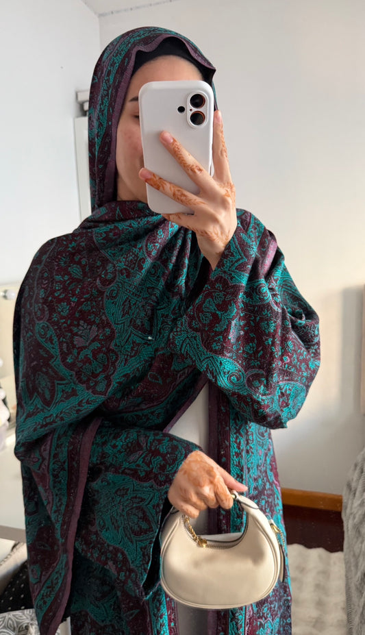 Pashmina Abaya WITHOUT Stone