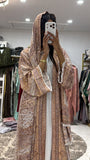 Pashmina Abaya with Stone