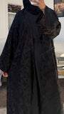 Black butterfly abaya