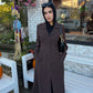 Amirah (أميرة) Brown Coat Abaya