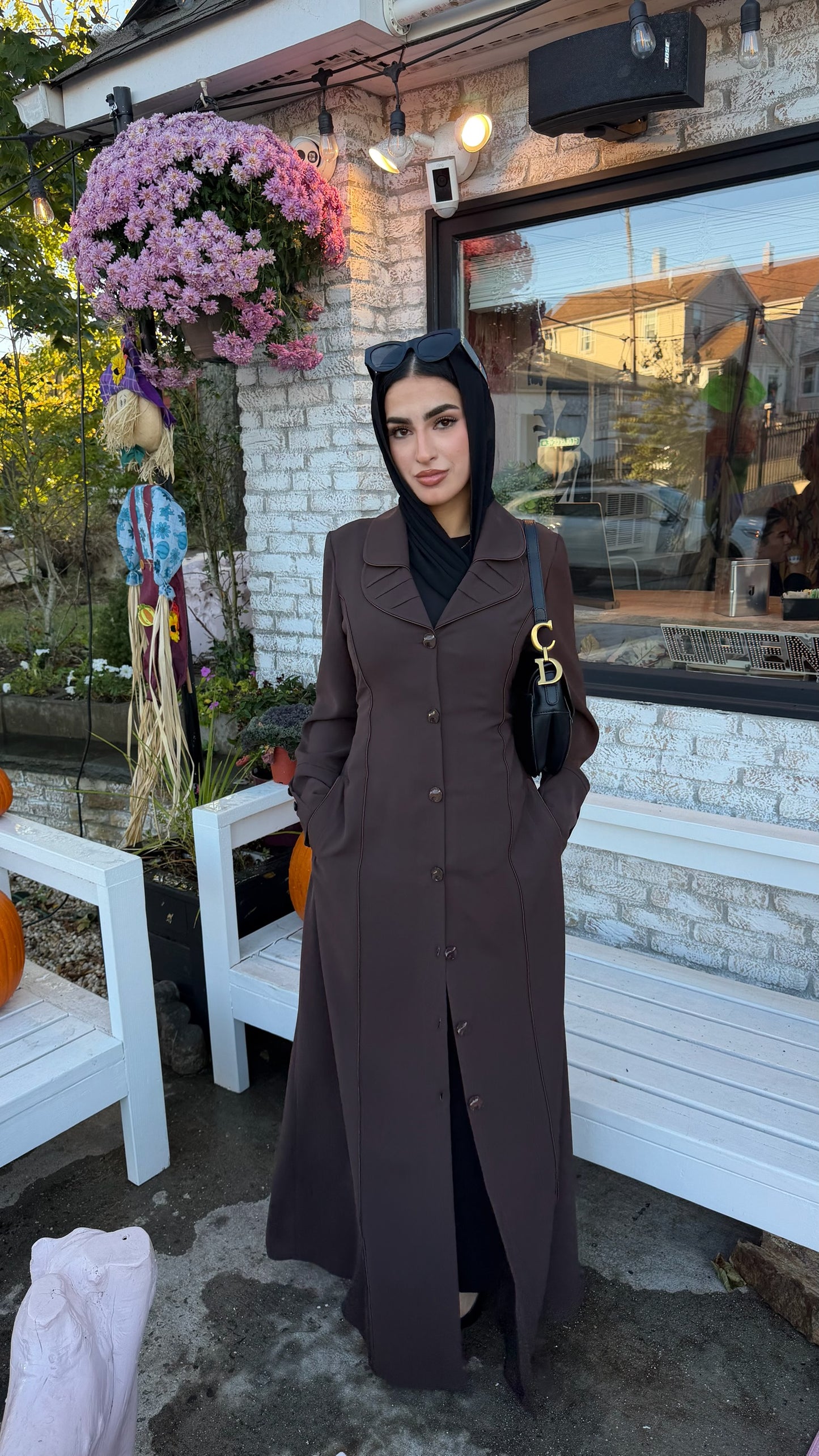 Amirah (أميرة) Brown Coat Abaya