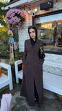 Amirah (أميرة) Brown Coat Abaya