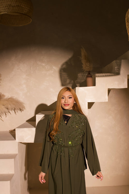 Amina (آمنة) Olive green ￼