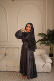 Dark Blue Tie Dye Abaya￼