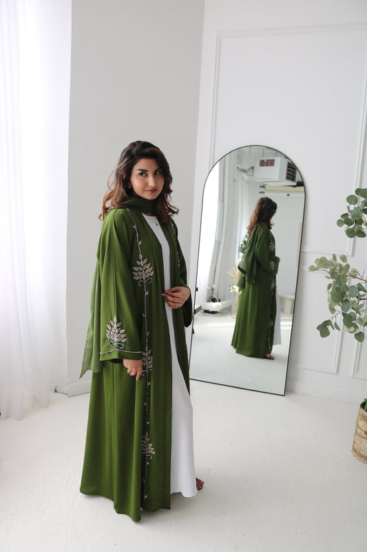 Malika Abaya (green)