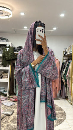 Pashmina Abaya with Stone
