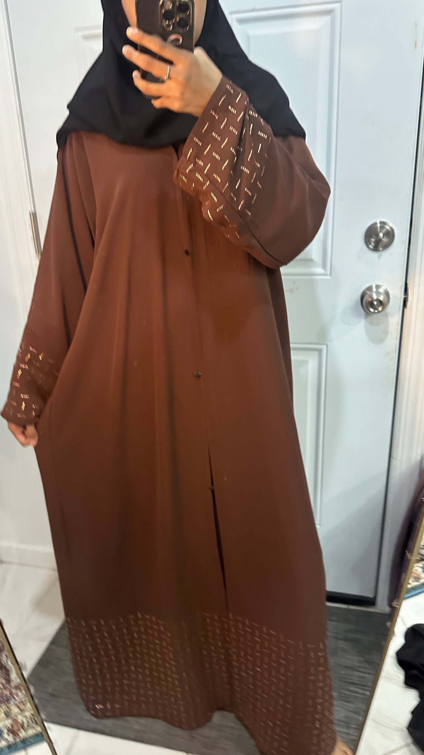 $35 brown abaya