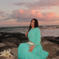 Liora Ruffle Gown (Turquoise)