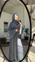 Gray abaya