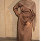 Amira Satin Dress – Brown