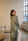 Aqua Blue Tie Dye Abaya