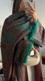 Pashmina Abaya with Stone