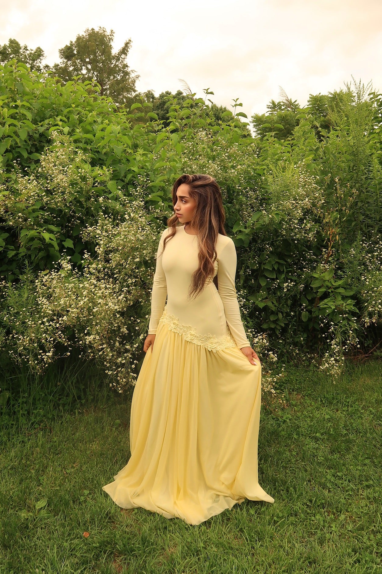 Noelle Dress Yellow