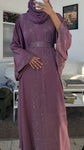 Plum abaya