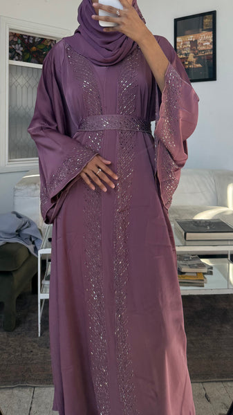 Plum abaya