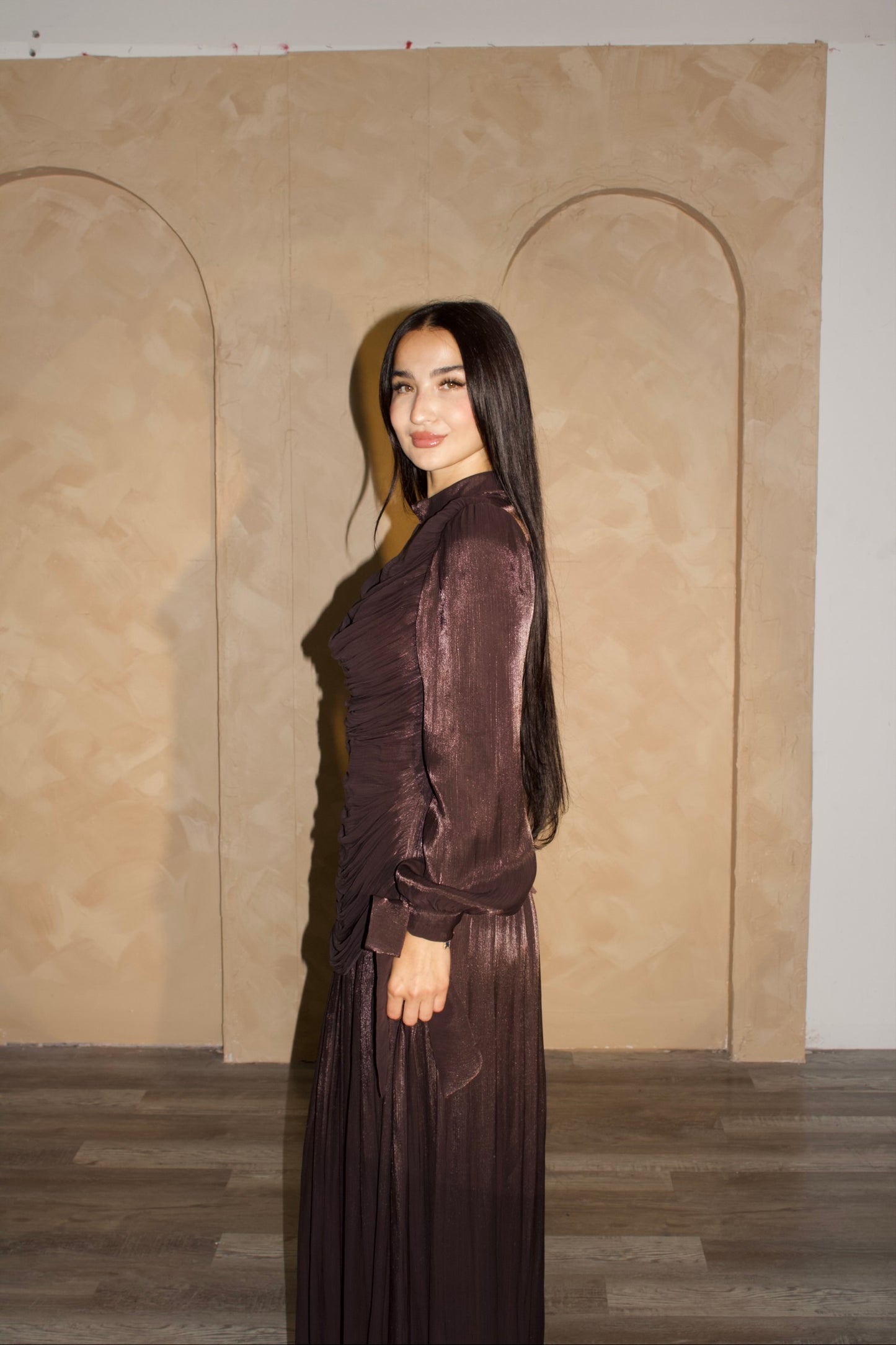 Zaria Dress – Chocolate Brown