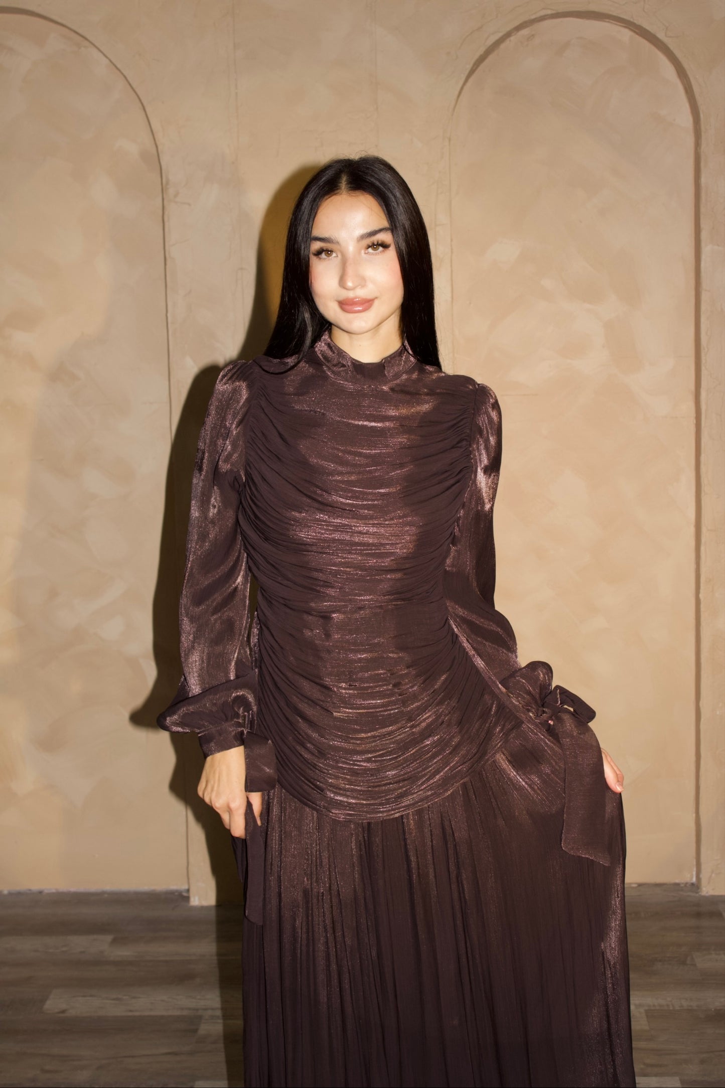 Zaria Dress – Chocolate Brown