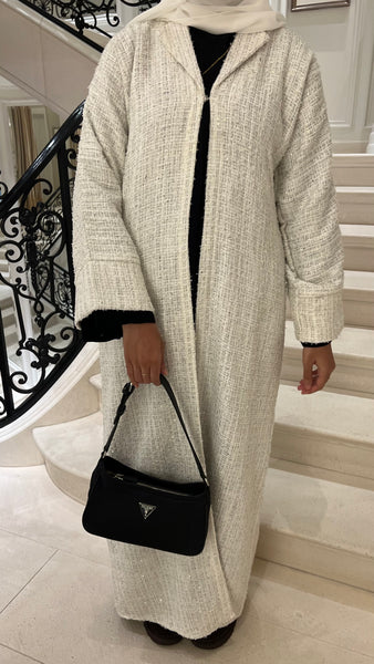 White Coat Abaya