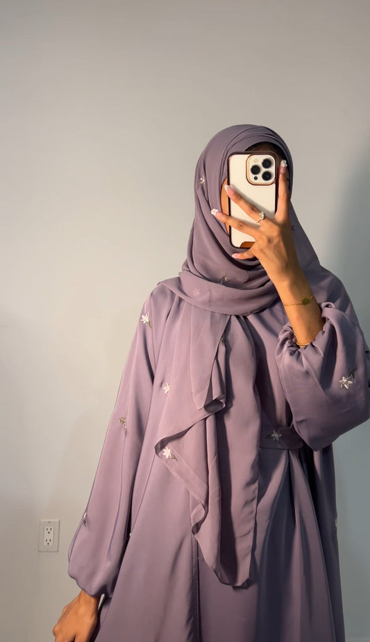 Timah Abaya in Purple