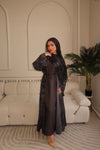 Dark Blue Tie Dye Abaya￼